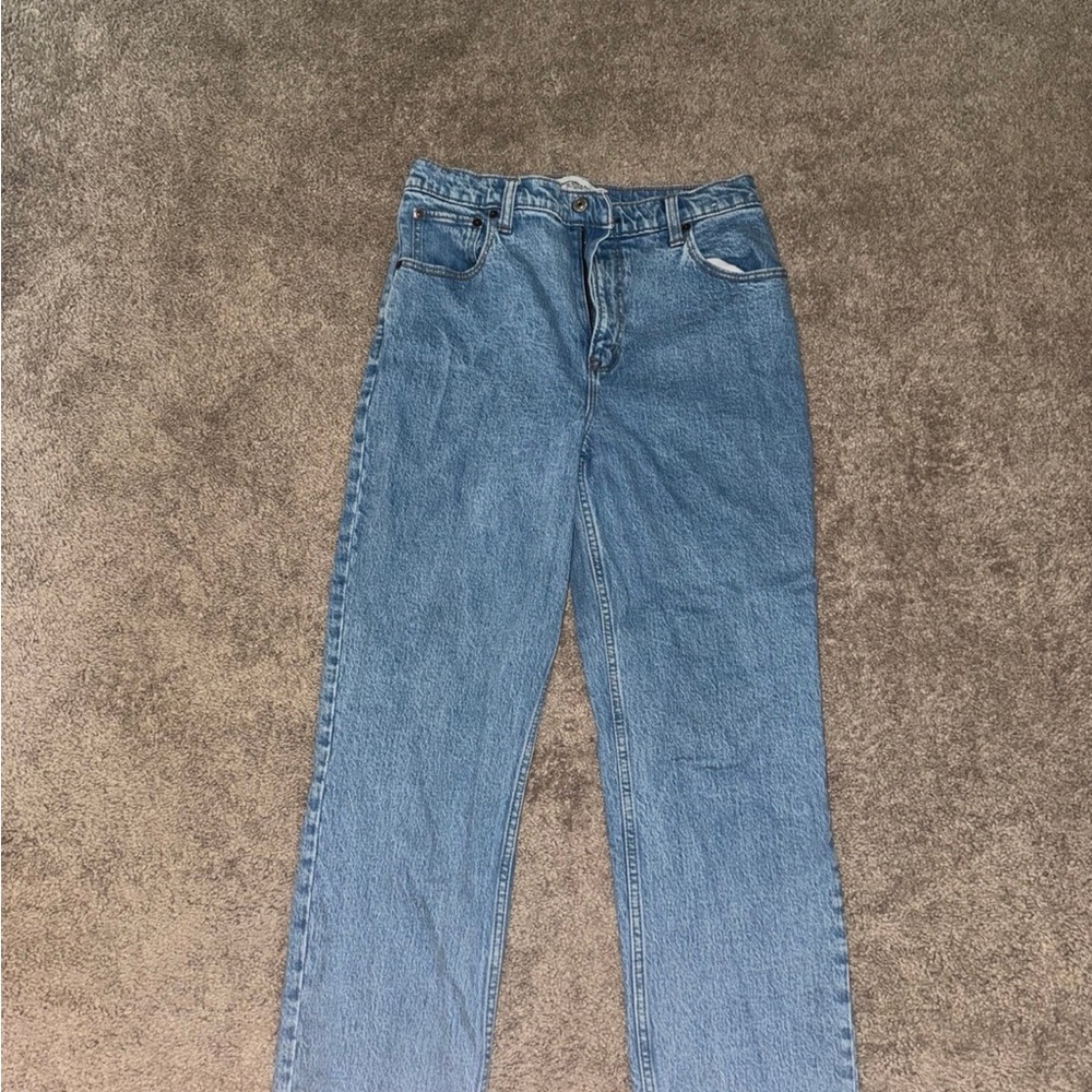 Abercrombie 90s straight ultra high rise